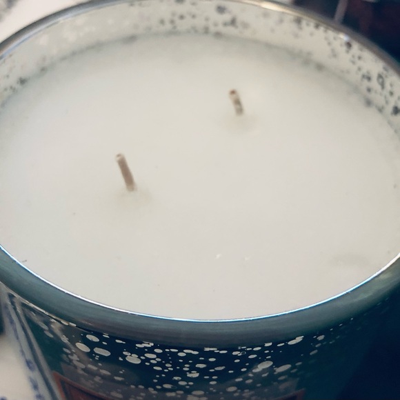 Clementine Evergreen Mercury Glass Candle CITRUS • FRESHLY CUT BALSAM Village - Picture 2 of 2